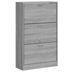 Scarpiera Grigio Sonoma 63x24x103 cm in Legno Multistrato