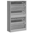 Scarpiera Grigio Sonoma 63x24x103 cm in Legno Multistrato