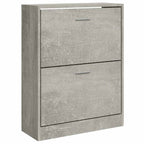 Scarpiera Grigio Cemento 63x24x81 cm in Legno Multistrato