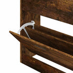 Scarpiera Rovere Fumo 63x24x81 cm in Legno Multistrato