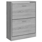 Scarpiera Grigio Sonoma 63x24x81 cm in Legno Multistrato
