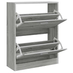 Scarpiera Grigio Sonoma 63x24x81 cm in Legno Multistrato