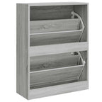 Scarpiera Grigio Sonoma 63x24x81 cm in Legno Multistrato