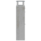 Scarpiera Grigio Cemento 63x24x104 cm in Legno Multistrato