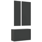Set Scarpiere 3 in 1 Nero in Legno Multistrato