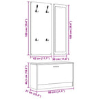 Set Scarpiera 3 in 1 Rovere Sonoma Legno Aggregato