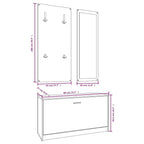 Set Scarpiera 3 in 1 Rovere Sonoma Legno Aggregato