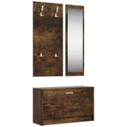 Set Scarpiere 3 in 1 rovere fumo in Legno Multistrato