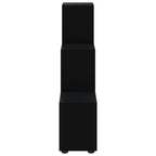 Libreria a Scala Nera 107 cm in Legno Multistrato
