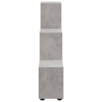 Libreria a Scala Grigio Cemento 107 cm in Legno Multistrato