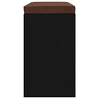 Scarpiera Nera 103x30x48 cm in Legno Multistrato