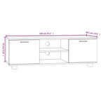 Mobile per TV Rovere Sonoma 120x40,5x35 cm Legno Multistrato