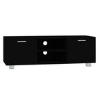 Mobile Porta TV Nero 120x40,5x35 cm in Legno Multistrato