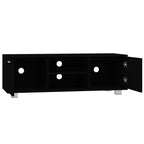 Mobile Porta TV Nero 120x40,5x35 cm in Legno Multistrato