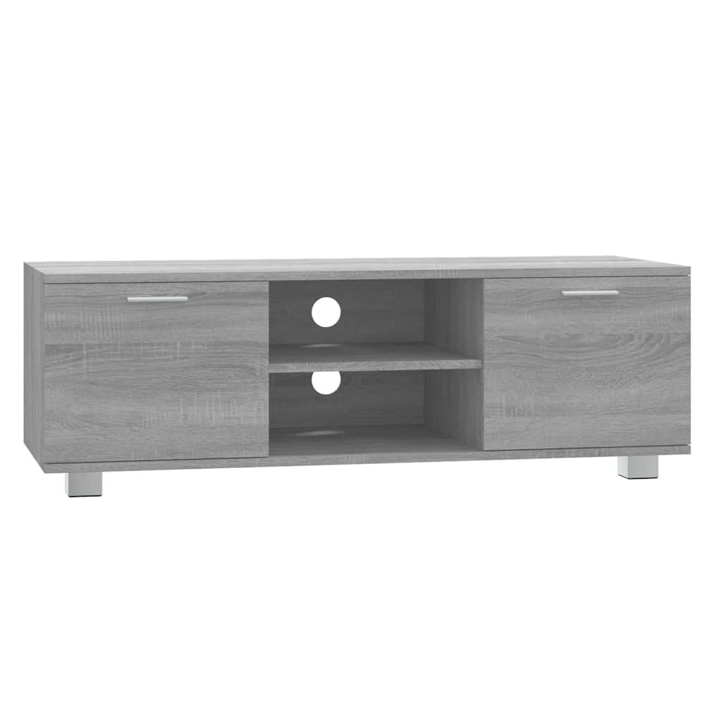 Mobile TV Grigio Sonoma 120x40,5x35 cm in Legno Multistrato