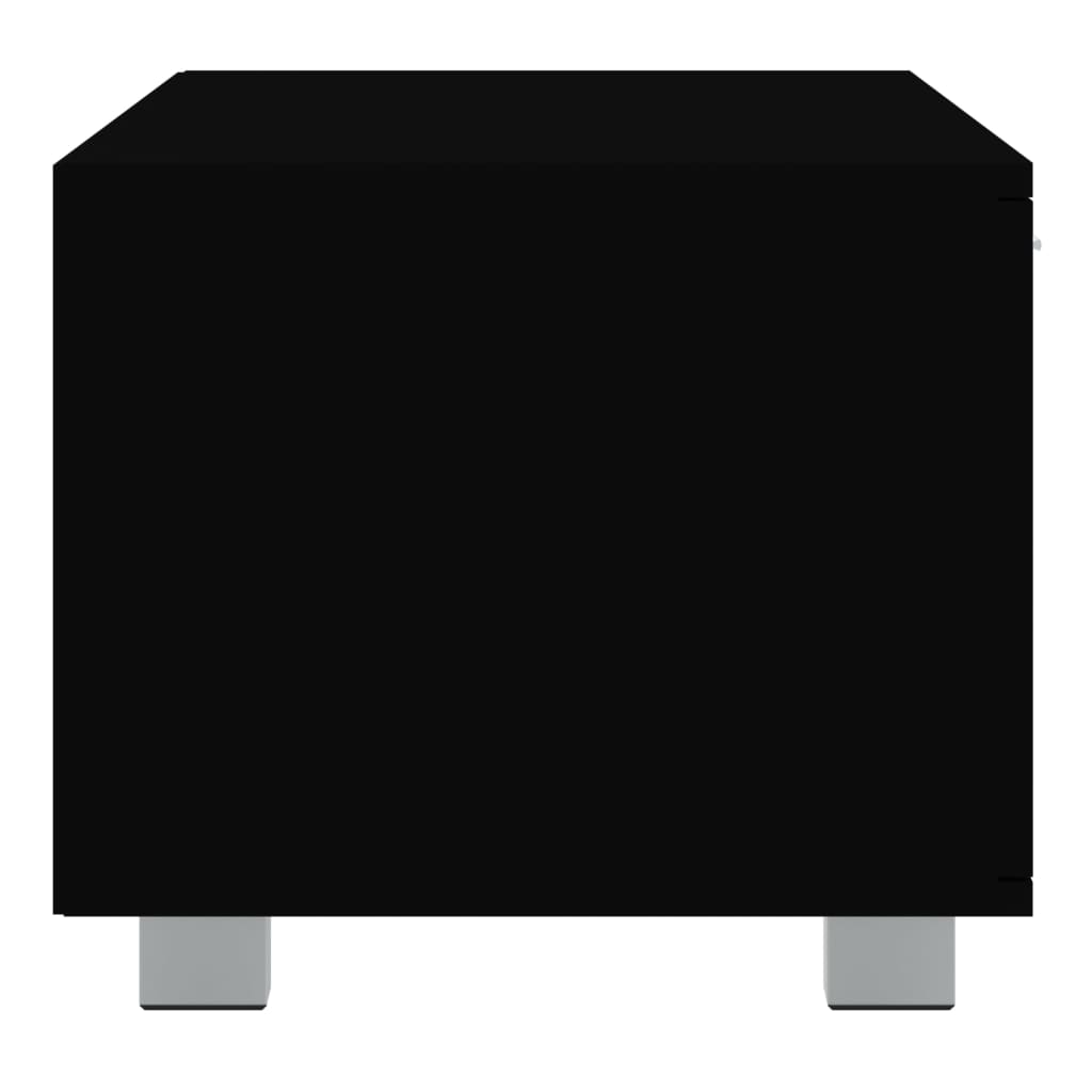 Mobile Porta TV Nero 140x40,5x35 cm in Legno Multistrato