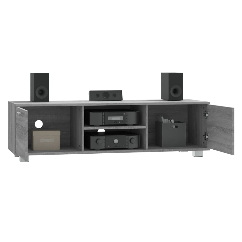Mobile TV Grigio Sonoma 140x40,5x35 cm in Legno Multistrato