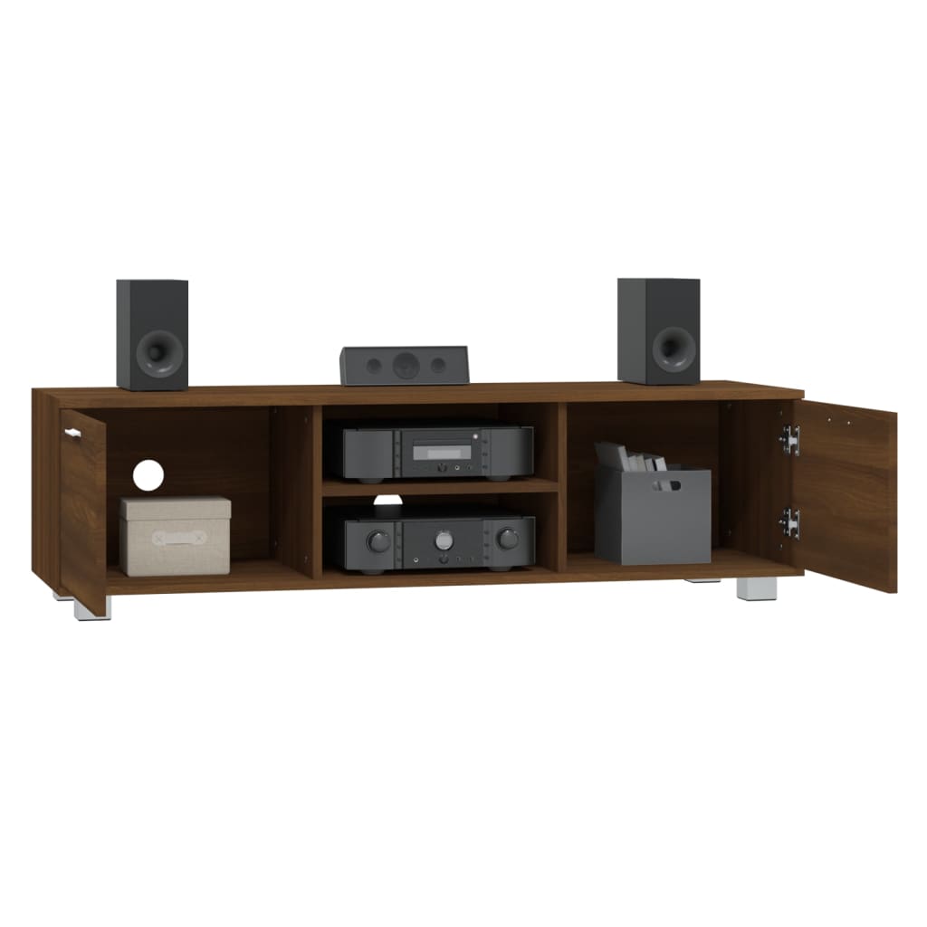 Mobile TV Rovere Marrone 140x40,5x35 cm in Legno Multistrato