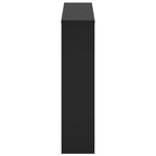 Scarpiera con Specchio a 2 Livelli Nera 63x17x67 cm