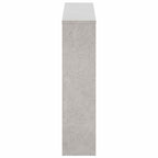 Scarpiera con Specchio a 2 Livelli Grigio cemento 63x17x67 cm