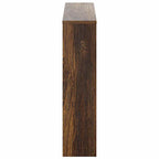 Scarpiera con Specchio a 2 Livelli Rovere fumo 63x17x67 cm