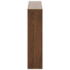 Scarpiera con Specchio a 2 Livelli Rovere marrone 63x17x67 cm