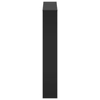 Scarpiera con Specchio a 3 Ripiani Nera 63x17x102,5 cm