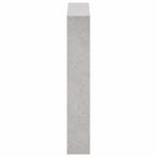Scarpiera con Specchio a 3 Livelli Grigio cemento 63x17x102,5cm