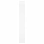 Scarpiera con Specchio 3 Strati Bianco Lucido 63x17x102,5 cm