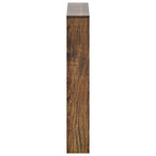 Scarpiera con Specchio a 3 Livelli Rovere fumo 63x17x102,5 cm
