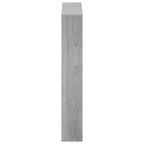 Scarpiera con Specchio a 3 Livelli Grigio sonoma 63x17x102,5 cm