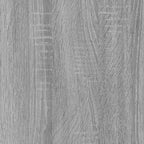 Scarpiera con Specchio a 3 Livelli Grigio sonoma 63x17x102,5 cm