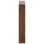 Scarpiera con Specchio a 3 Livelli Rovere marrone 63x17x102,5cm