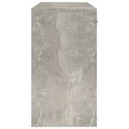 Scrivania Cassetto Grigio cemento 100x40x73cm Legno Multistrato