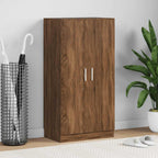 Scarpiera Rovere Marrone 55x35x108 cm in Legno Multistrato