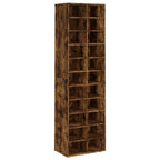 Scarpiera Rovere Fumo 54x34x183 cm in Legno Multistrato