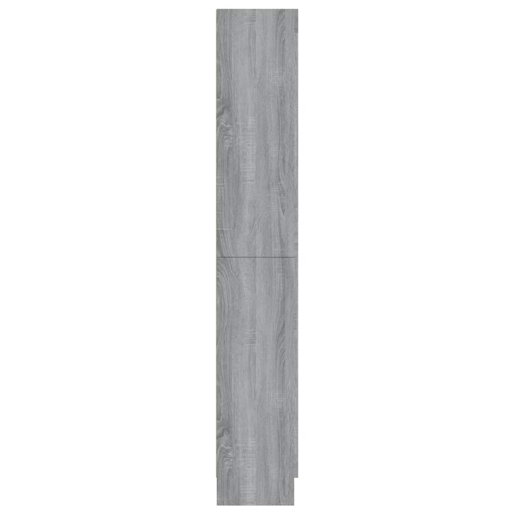 Mobile Vetrina Grigio Sonoma 82,5x30,5x185 Legno Multistrato