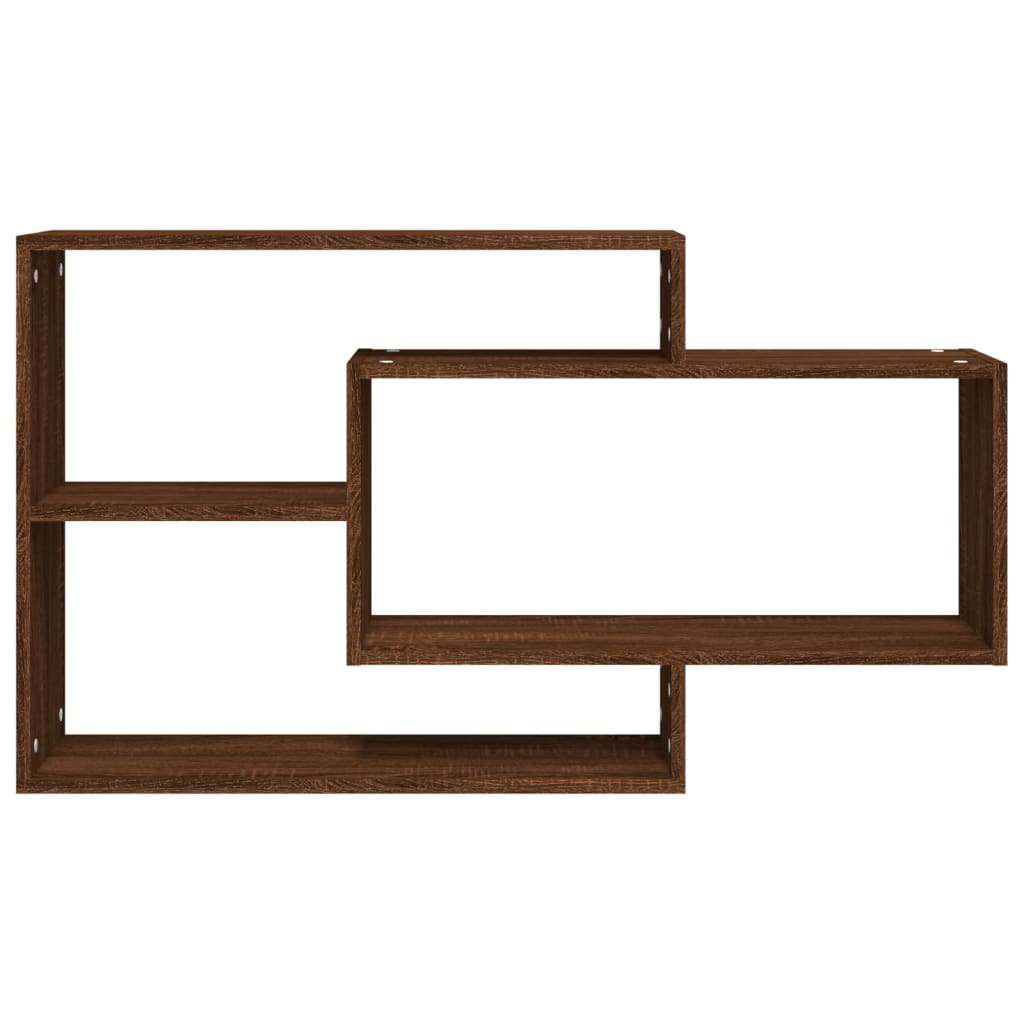 Mensola a Muro Rovere Marrone 104x20x58,5 cm Legno Multistrato