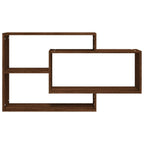 Mensola a Muro Rovere Marrone 104x20x58,5 cm Legno Multistrato