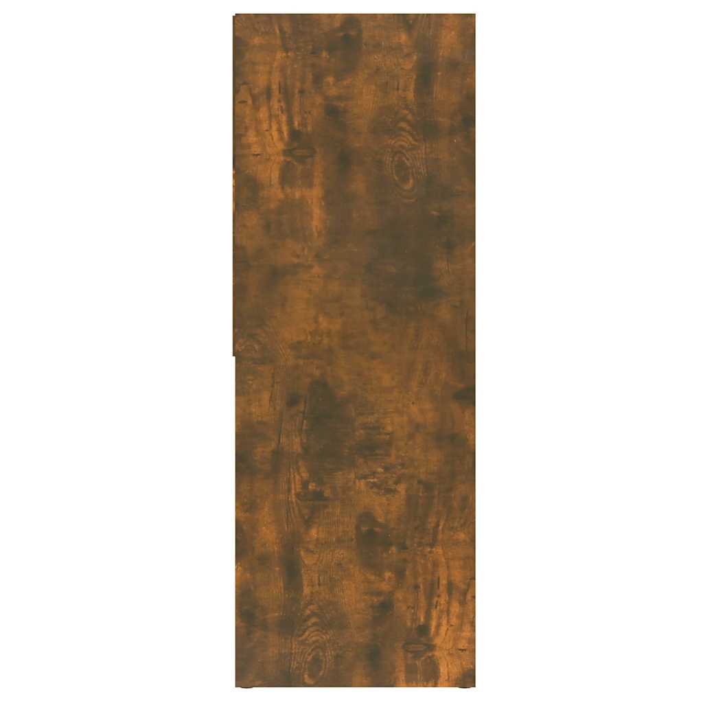 Libreria Rovere Fumo 67x24x161 cm in Legno Multistrato
