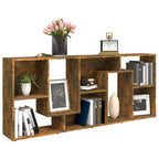 Libreria Rovere Fumo 67x24x161 cm in Legno Multistrato
