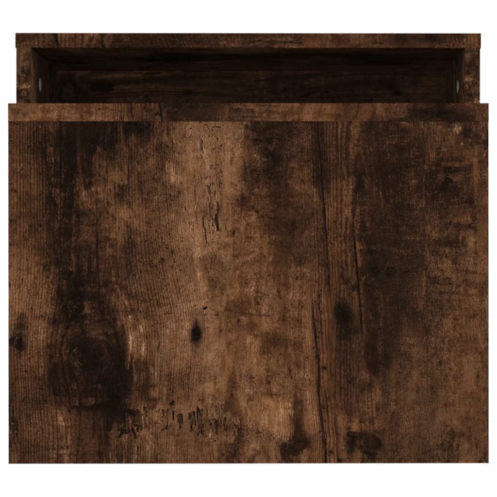 Set Tavolini Salotto Rovere Fumo 100x48x40 cm Legno Multistrato