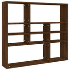 Scaffale a Parete Rovere Marrone 90x16x78 cm Legno Multistrato