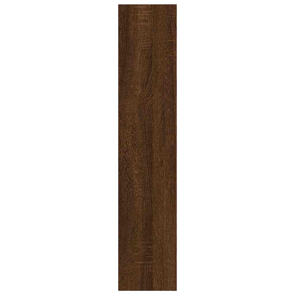 Scaffale a Parete Rovere Marrone 90x16x78 cm Legno Multistrato