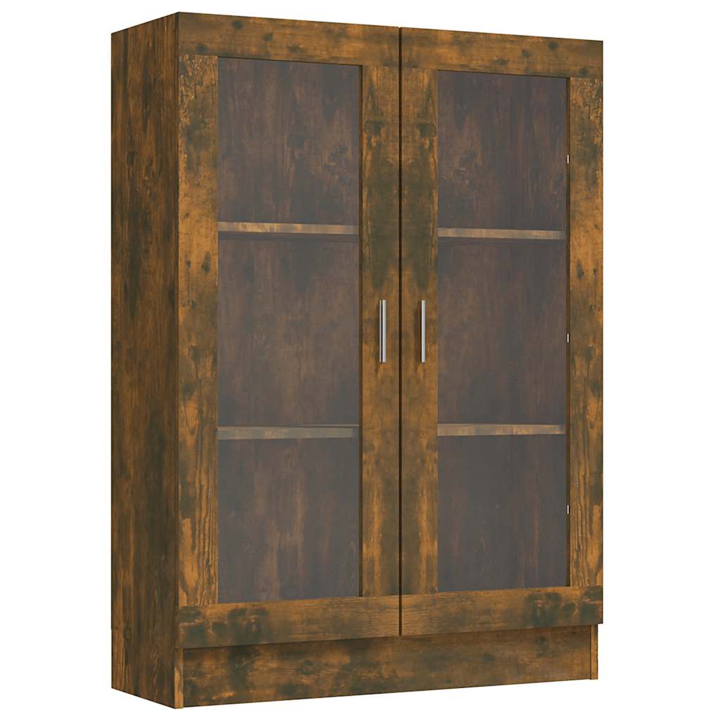 Mobile Vetrina Rovere Fumo 82,5x30,5x115cm in Legno Multistrato