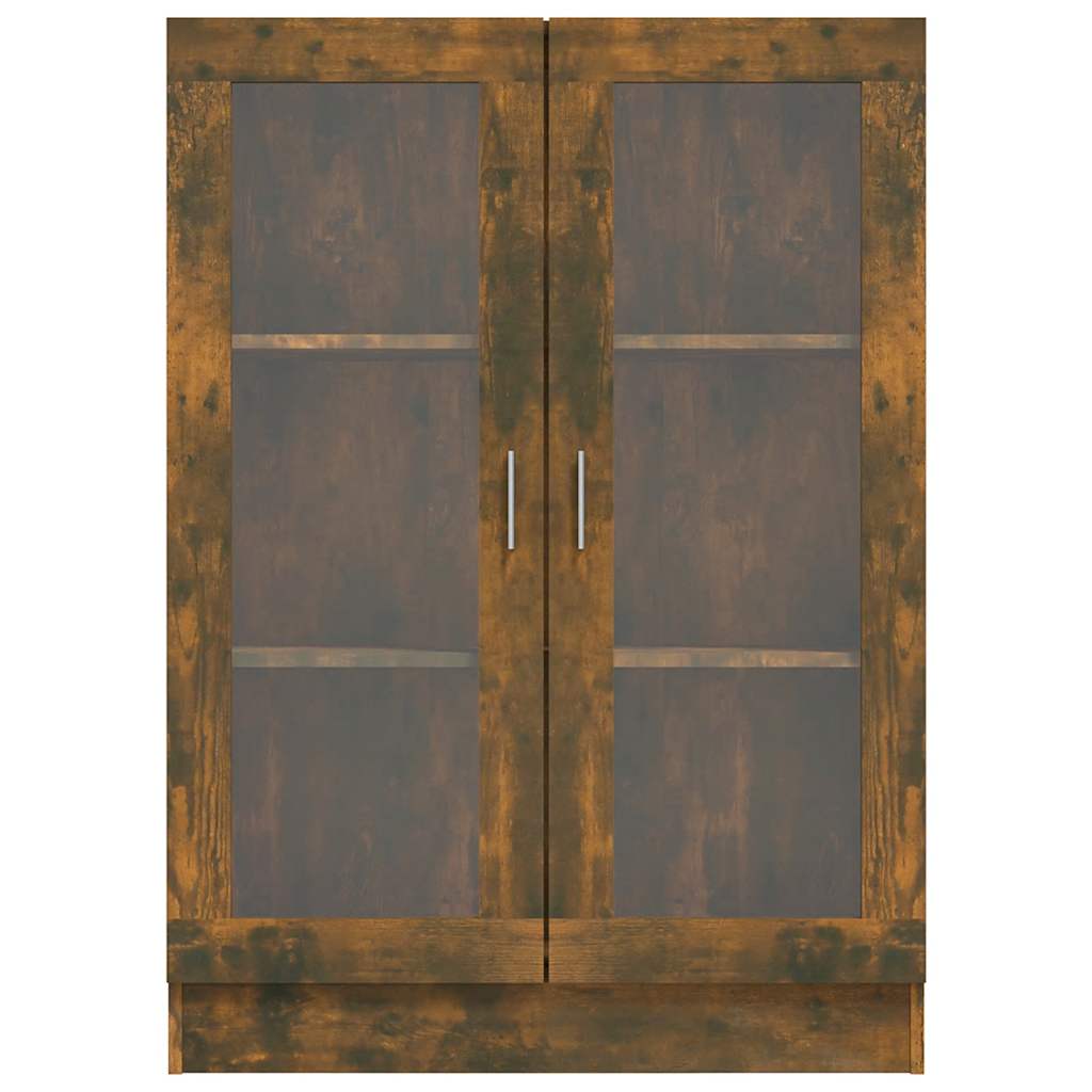 Mobile Vetrina Rovere Fumo 82,5x30,5x115cm in Legno Multistrato