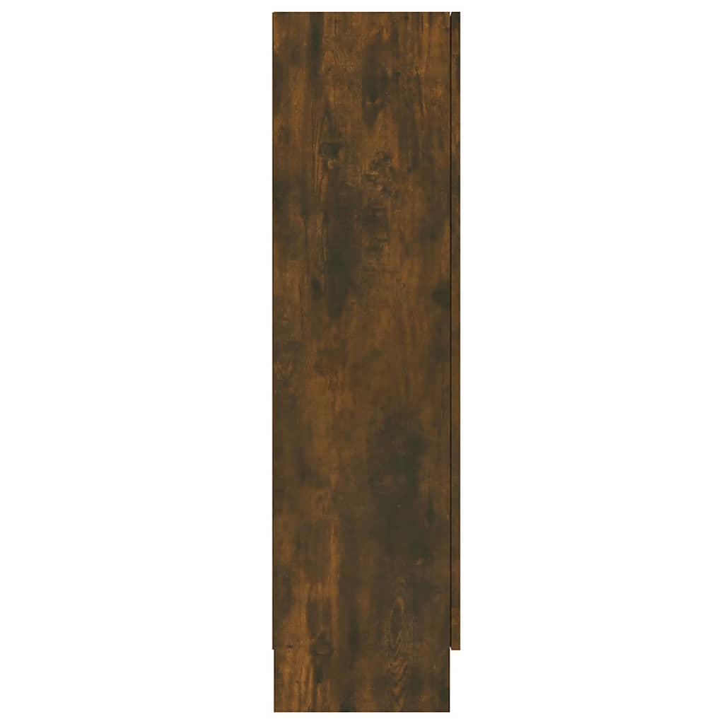 Mobile Vetrina Rovere Fumo 82,5x30,5x115cm in Legno Multistrato