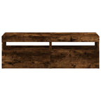Mobili Porta TV con Luci LED 2 pz Rovere Fumo 60x35x40 cm