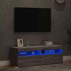 Mobili TV con Luci LED 2 pz Grigio Sonoma 60x35x40 cm