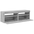 Mobili TV con Luci LED 2 pz Grigio Sonoma 60x35x40 cm